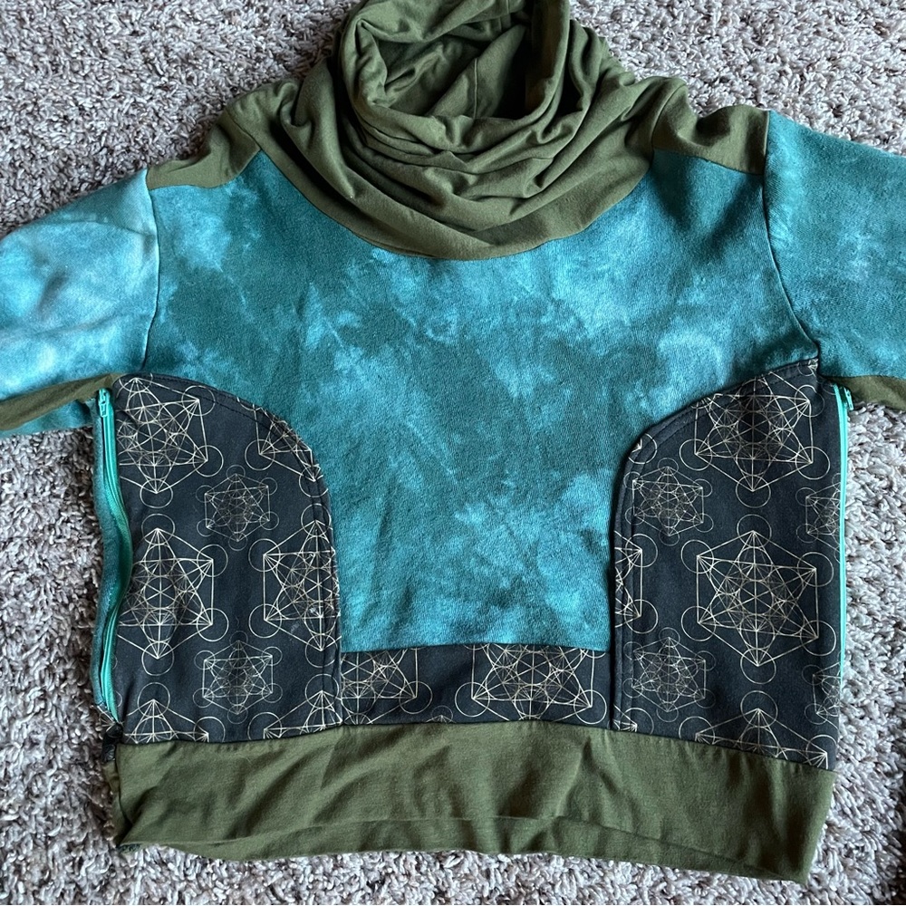 Sacred Geometry Crop Sweater